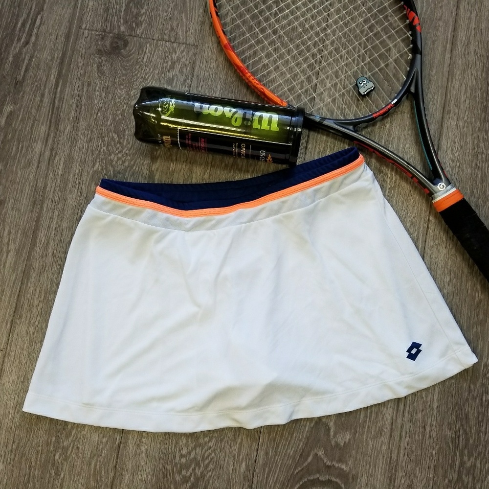New Lotto Shela Tennis Skirt Skort White L